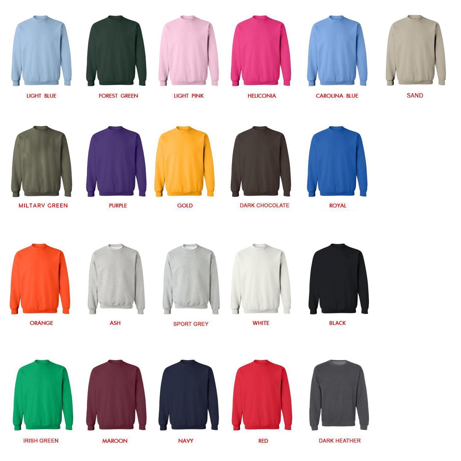 sweatshirt color chart - Half-Life Store