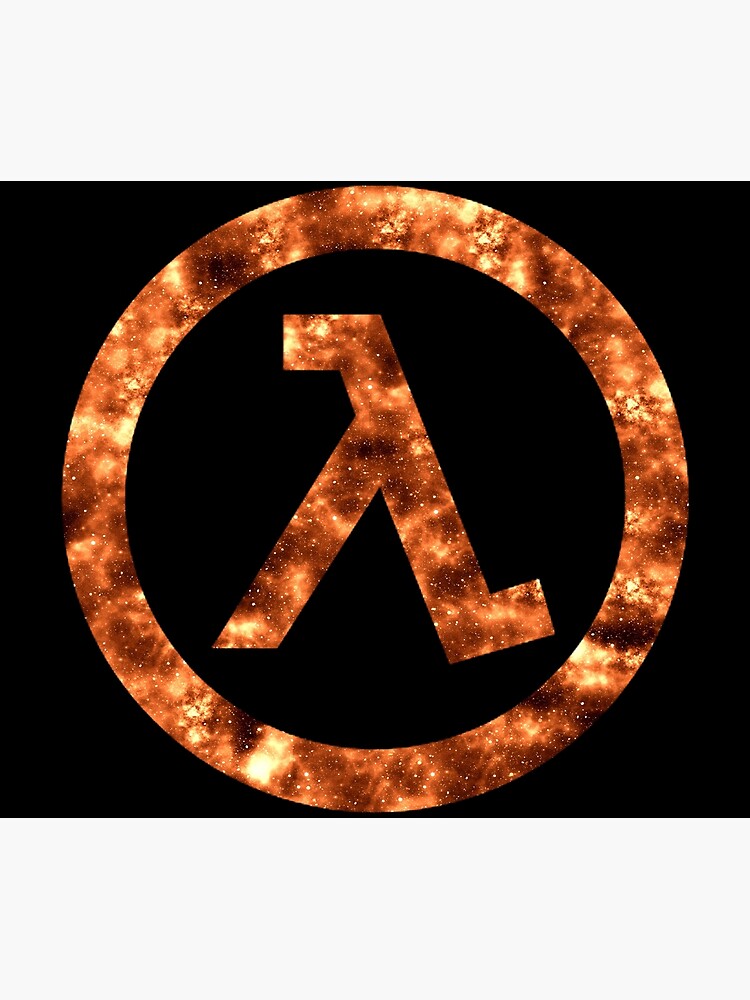 Half Life Lambda Logo Galaxy Design Tapestry - Image 2