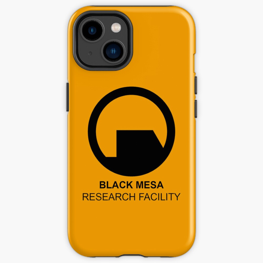 Black Mesa Orange Background Iphone Case