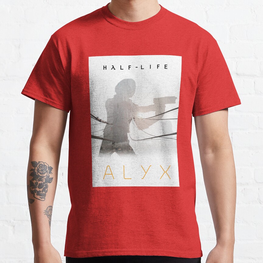 Half Life Alyx Fan Made Poster T-Shirt - Image 4