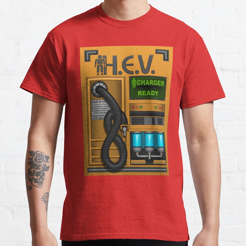 Half Life Hev Charger T-Shirt - Image 4