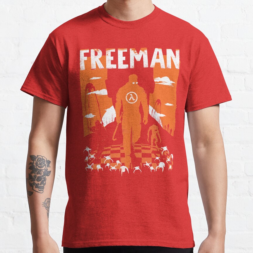 The Freeman Half Life Shirt Halflife T-Shirt - Image 5