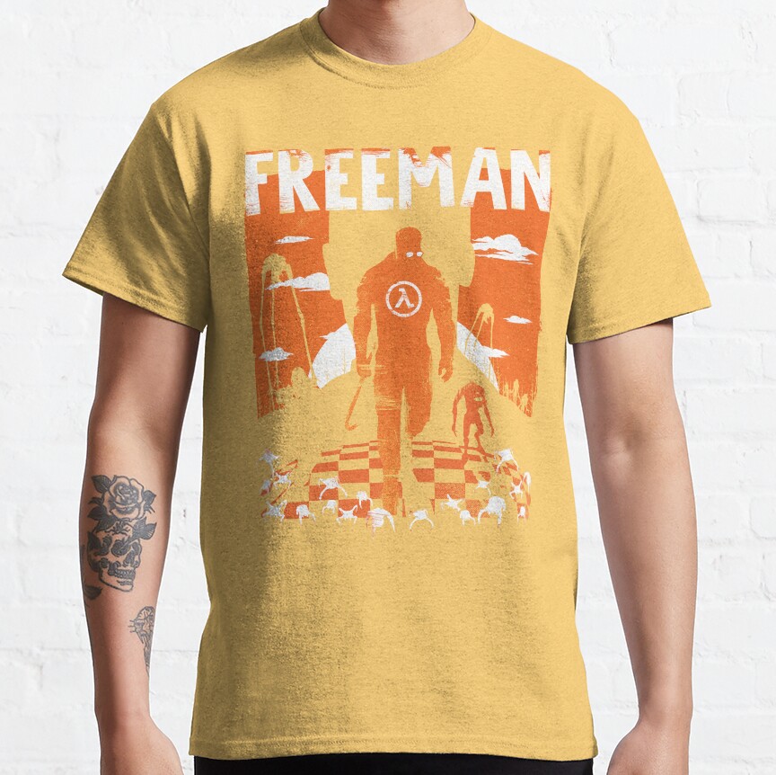 The Freeman Half Life Shirt Halflife T-Shirt - Image 7