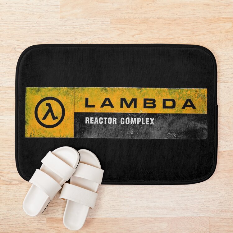Lambda Complex Grungy Bath Mat - Image 3