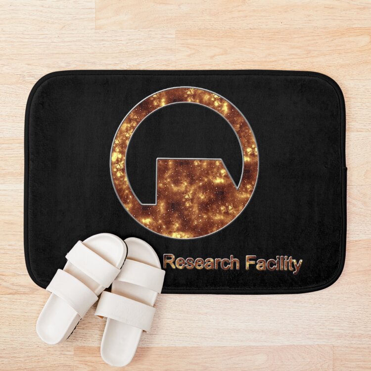 Half Life Black Mesa Research Facility Logo Galaxy Design Bath Mat - Image 3