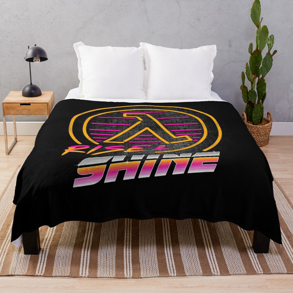 Rise And Shine Neon Throw Blanket