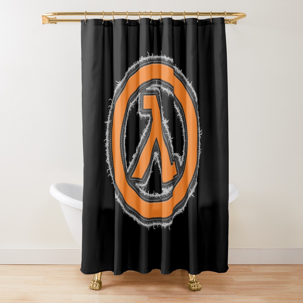 Lambda Symbol Shower Curtain