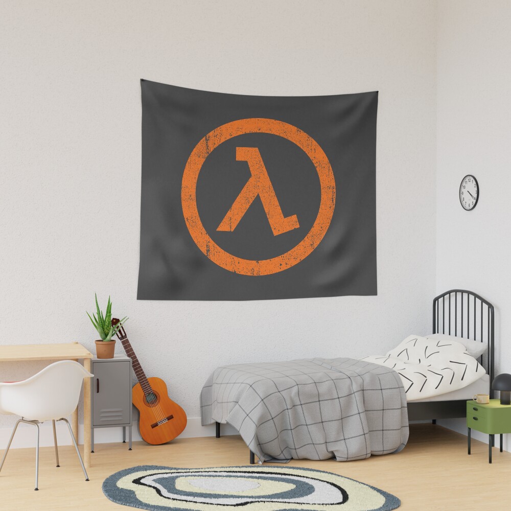 Half Life Lambda Symbol Tapestry